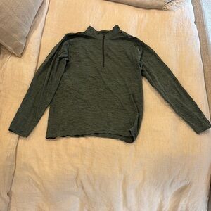 Green Long Sleeve half zip